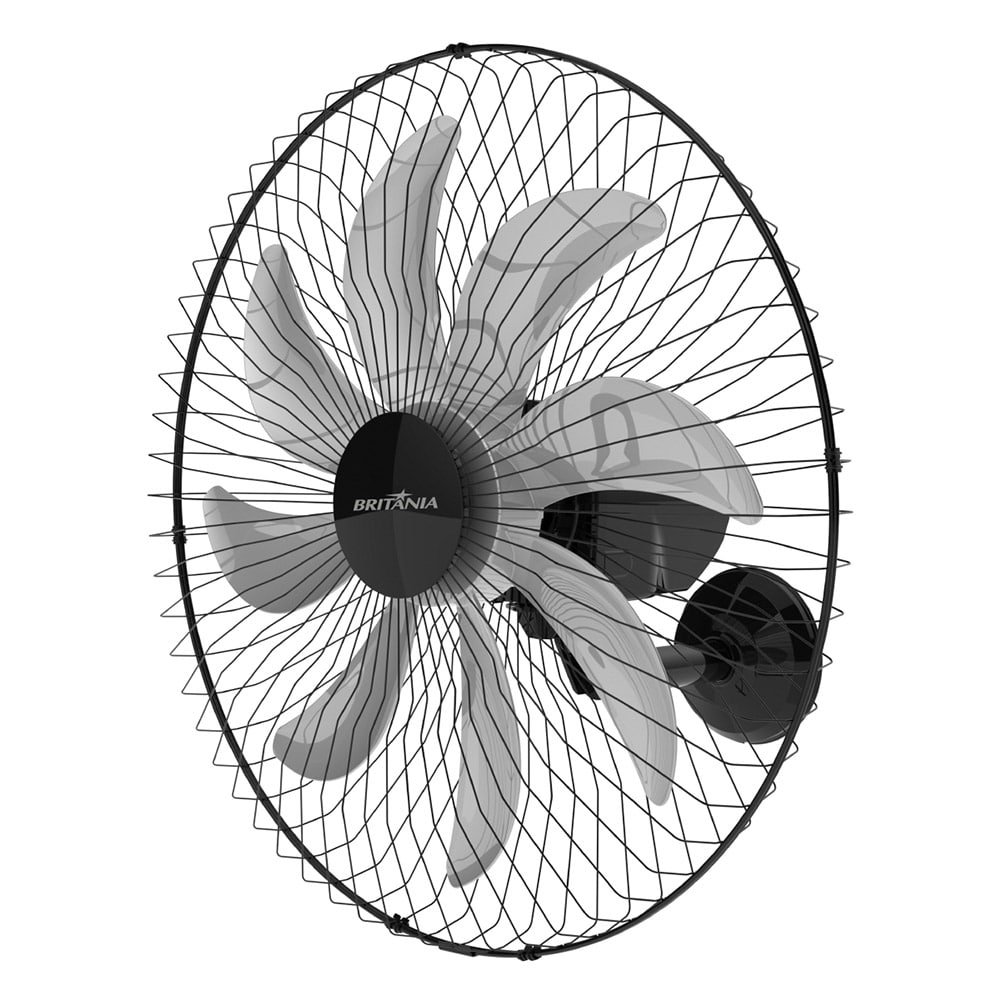 Ventilador de Parede Britânia BVT680, 60cm, 3 Velocidades, Metálico Ventilador de Parede Britânia BVT680, 60cm, 3 Velocidades, Metálico