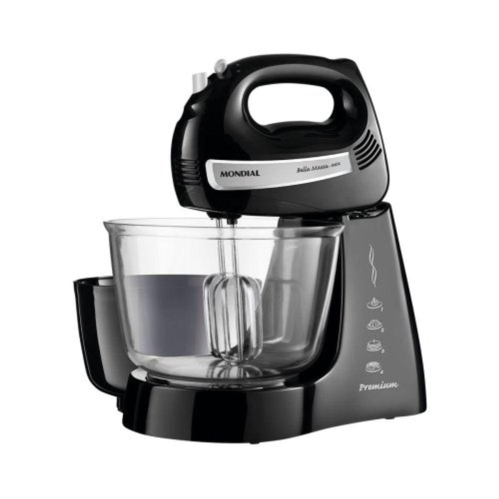 Batedeira Portátil Bella Massa B23NP 4 Velocidades 400W Mondial - 220V Batedeira Portátil Bella Massa B23NP 4 Velocidades 400W Mondial - 220V