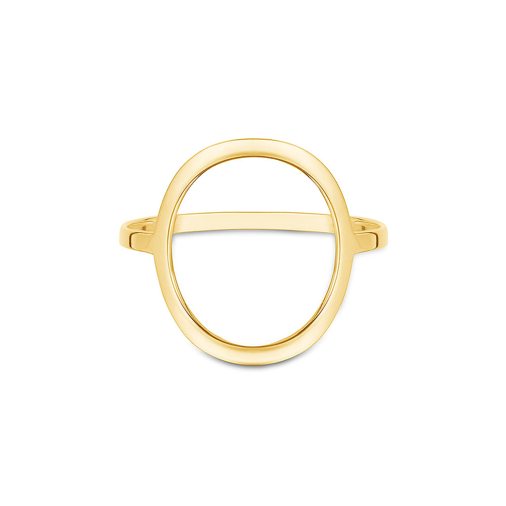 Anel Pop Circulo em ouro amarelo 18k Anel Pop Circulo em ouro amarelo 18k