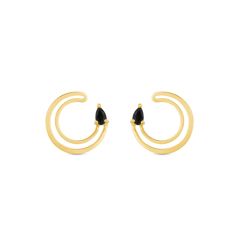 Brinco Pop Up em Ouro Amarelo 18k com Espinélios Brinco Pop Up em Ouro Amarelo 18k com Espinélios