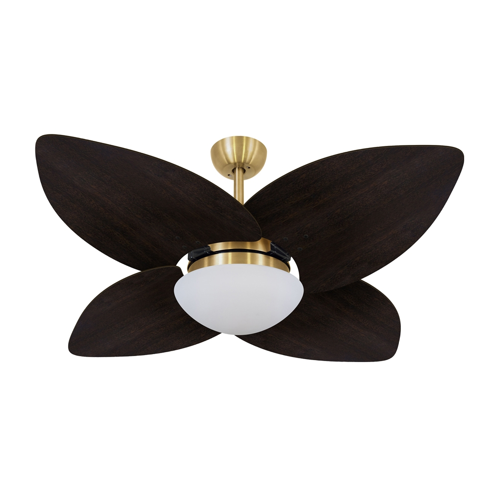 Ventilador de Teto Dormamu Dourado 4 Pás Tabaco 127V Ventilador de Teto Dormamu Dourado 4 Pás Tabaco 127V