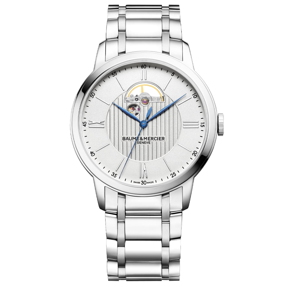 Relógio Baume & Mercier Masculino Aço M0A10525 05 ATM Relógio Baume & Mercier Masculino Aço M0A10525 05 ATM