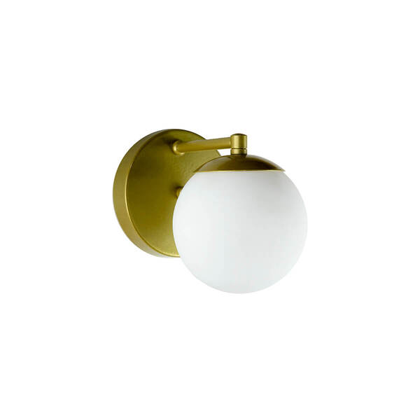 Arandela Figo OURO com Globo de Vidro Branco Arandela Figo OURO com Globo de Vidro Branco