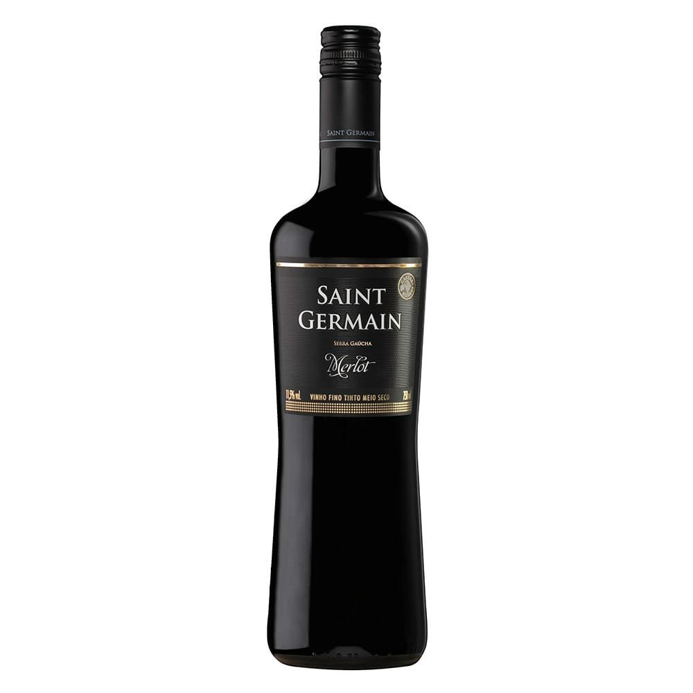 Vinho Saint Germain Merlot Tinto Demi Meio Seco 750ml