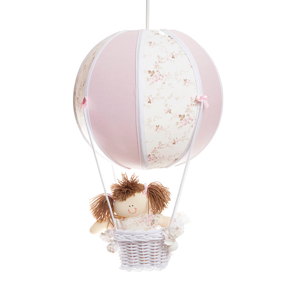 Lustre Balão Bolinha Rosa Quarto Bebê Infantil Lustre Balão Bolinha Rosa Quarto Bebê Infantil
