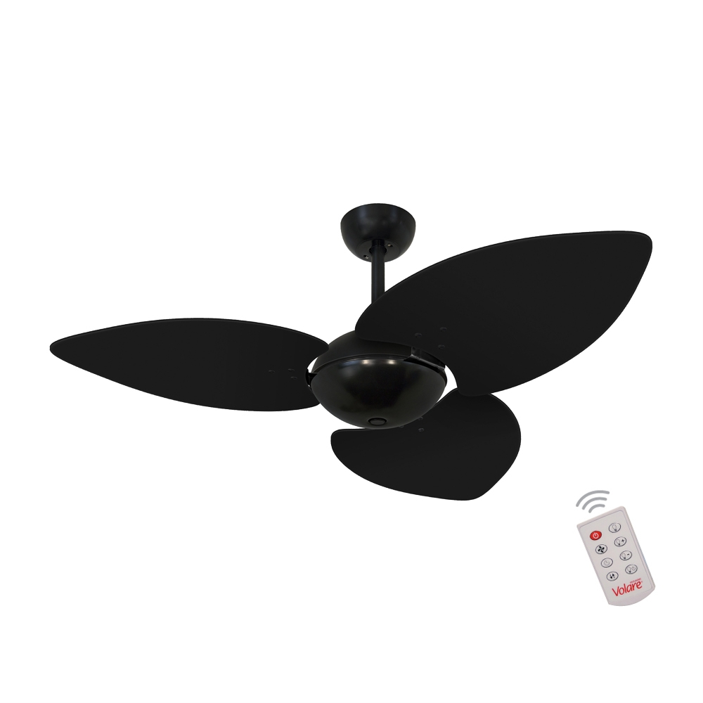 Ventilador de Teto Kovalski Nero Office 3 Pás Preto 127V com Controle Ventilador de Teto Kovalski Nero Office 3 Pás Preto 127V com Controle