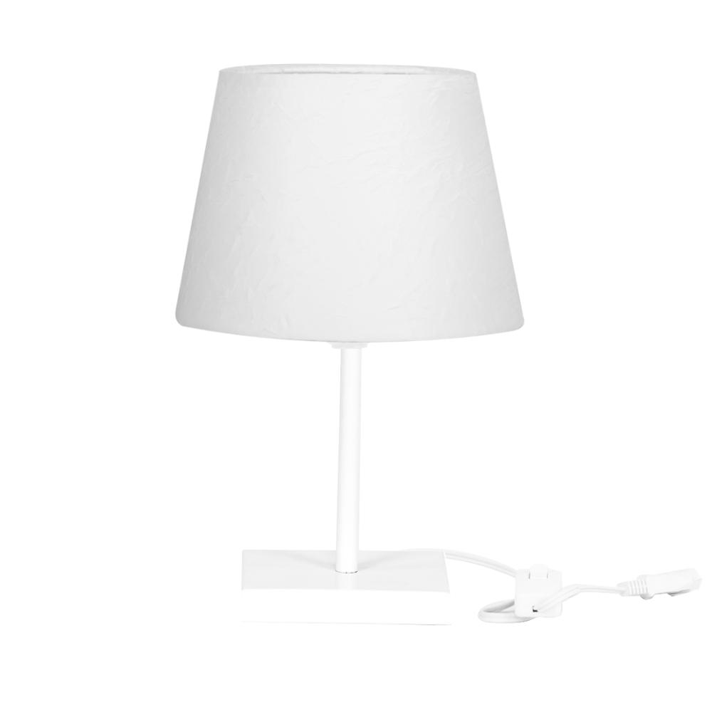 Abajur Eros Dome Branco Texturizado com Base Todo Branco Q. Abajur Eros Dome Branco Texturizado com Base Todo Branco Q.
