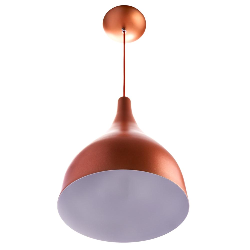 Lustre Pd Gota Pequena Alumínio 21cm Soquete E-27 Cobre Lustre Pd Gota Pequena Alumínio 21cm Soquete E-27 Cobre