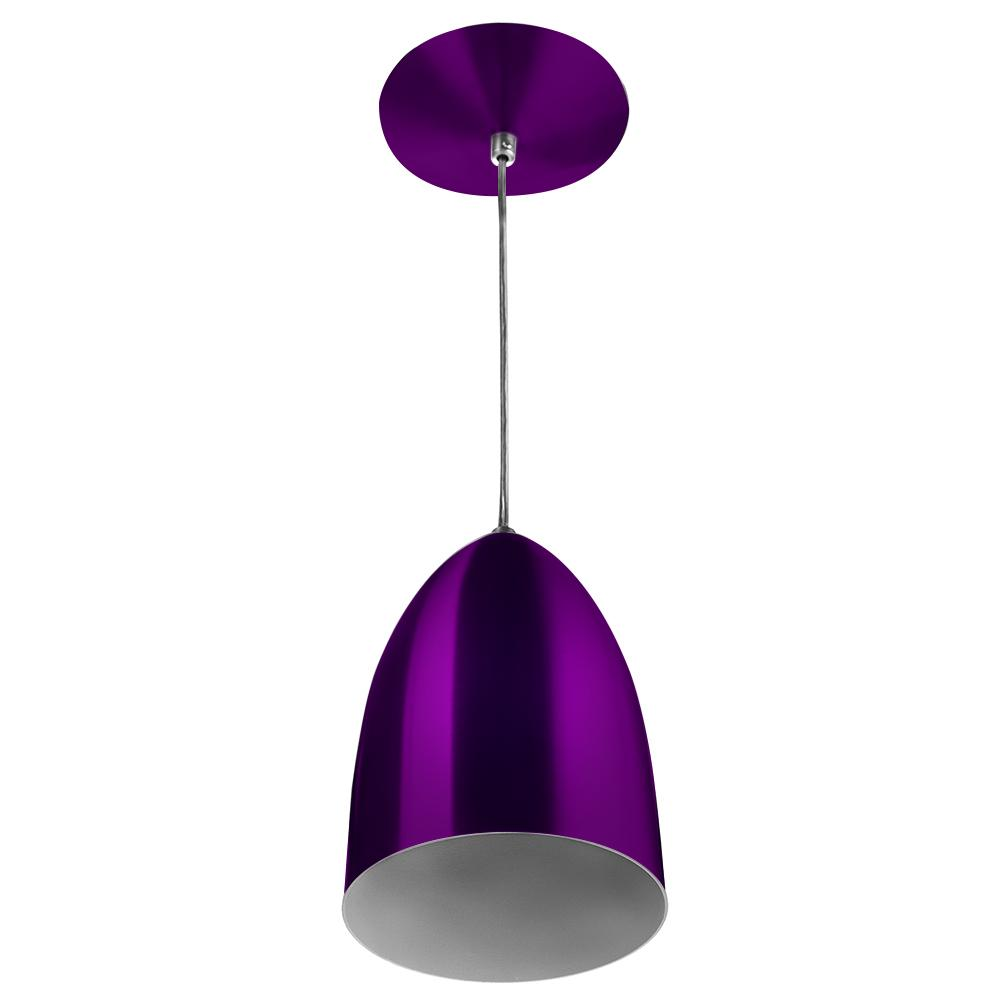 Pendente Bala Sadan Aluminio Roxo Metálico Pendente Bala Sadan Aluminio Roxo Metálico