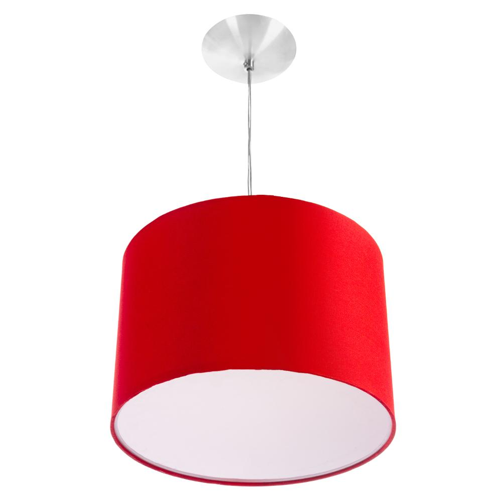Lustre Cupula Pendente Dome 30x20cm Magnífico Vermelho Lustre Cupula Pendente Dome 30x20cm Magnífico Vermelho