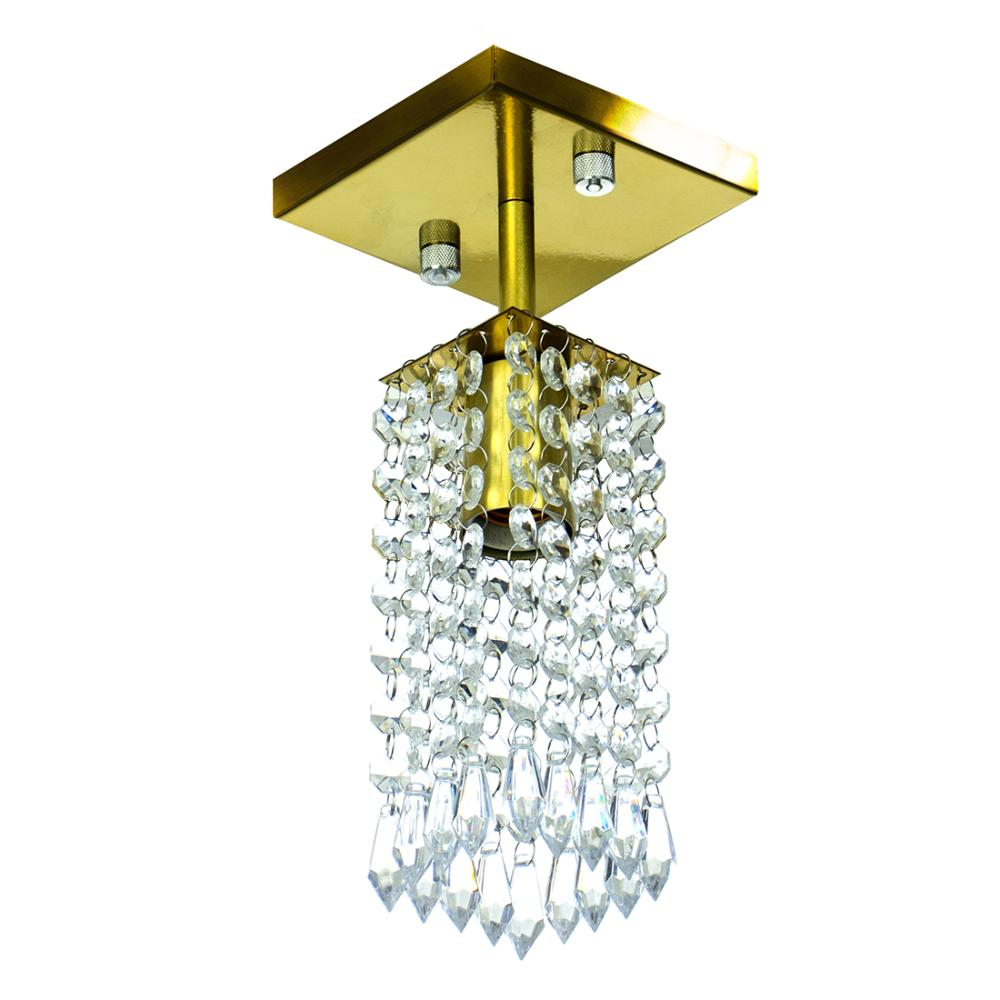 Lustre Clearcrillic Cristal Acrílico Quadrado Dourado Lustre Clearcrillic Cristal Acrílico Quadrado Dourado