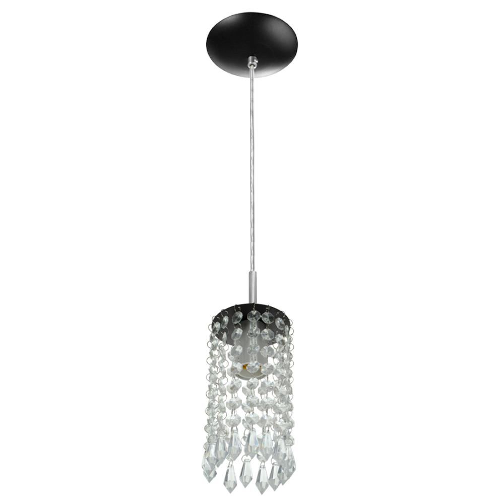 Pendente Redondo Clearcrillic Cristal Acrílico Preto Pendente Redondo Clearcrillic Cristal Acrílico Preto