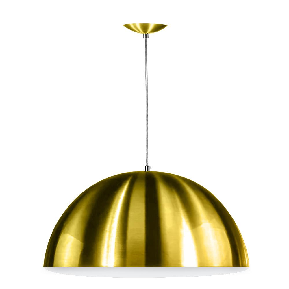 Lustre Pendente Meia Lua 40cm Alumínio Dourado Magnifico!! Lustre Pendente Meia Lua 40cm Alumínio Dourado Magnifico!!