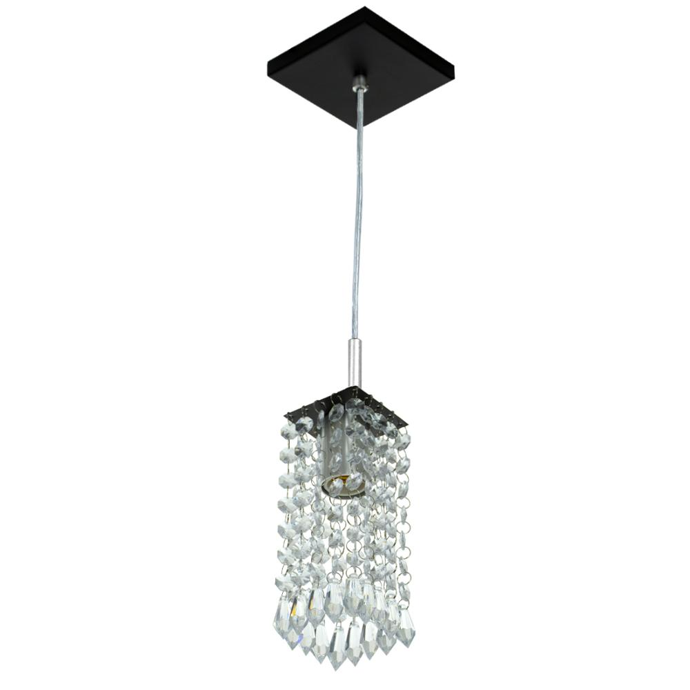 Pendente Quadrado Clearcrillic Cristal Acrílico Preto Pendente Quadrado Clearcrillic Cristal Acrílico Preto