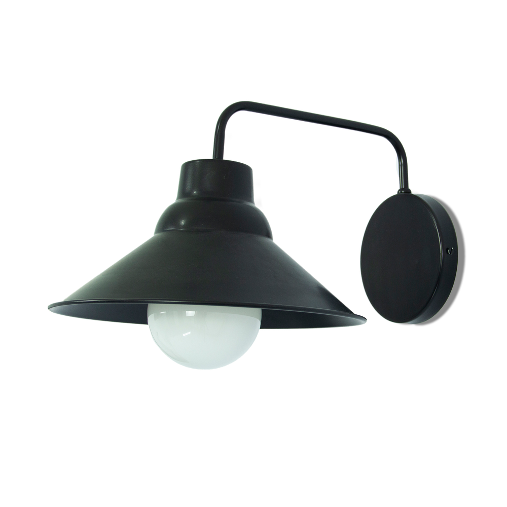 Luminária de Parede Arandela Fixa Garibaldi Preto Luminária de Parede Arandela Fixa Garibaldi Preto