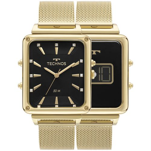 Relógio Technos Feminino Curvas Dourado - 9T33AJ/1P 9T33AJ/1P Relógio Technos Feminino Curvas Dourado - 9T33AJ/1P 9T33AJ/1P