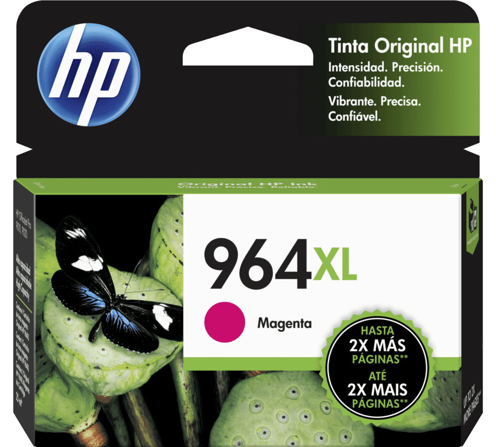 Cartucho de Tinta HP 964XL Magenta de Alto Rendimento Original