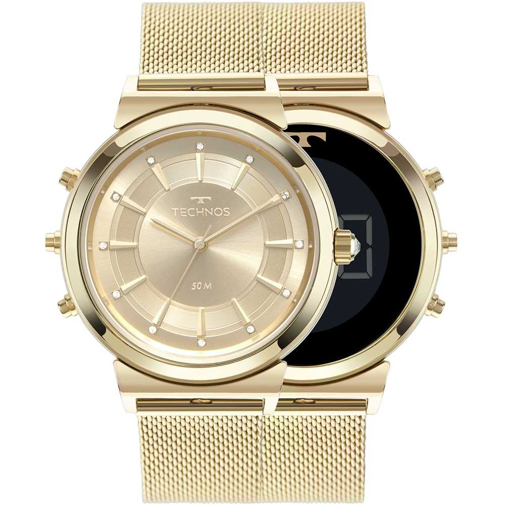 Relógio Technos Feminino Signature Curvas 9T33AA/4X Relógio Technos Feminino Signature Curvas 9T33AA/4X