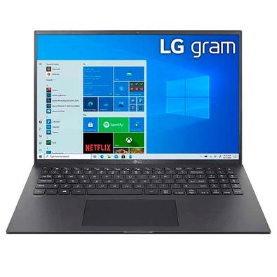 Notebook LG Gram Intel Core i7-1165G7, 16GB, 256GB SSD, Tela 16, IPS, Windows 10 Home, Preto - 16Z90P-G.BH71P2