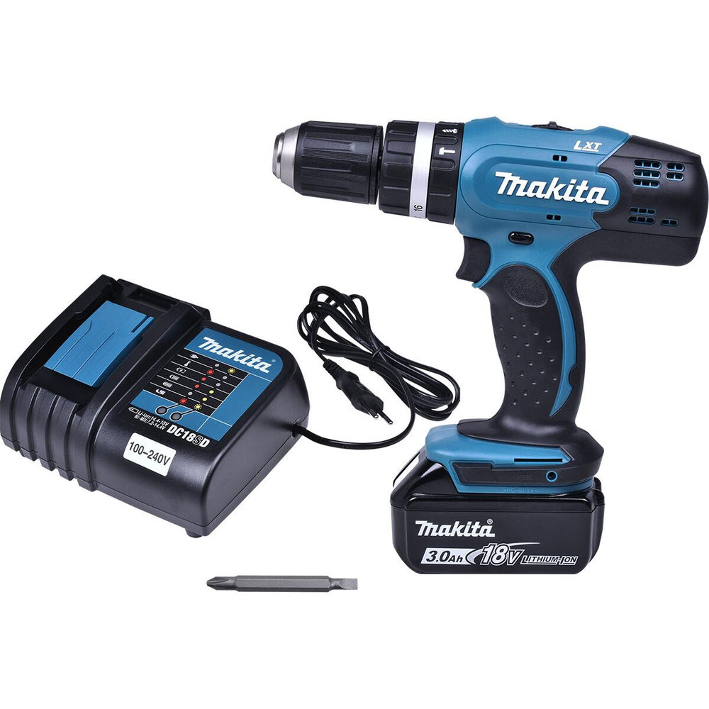 Furadeira Parafusadeira de Impacto A Bateria 1/2" 18V Makita Furadeira Parafusadeira de Impacto A Bateria 1/2" 18V Makita