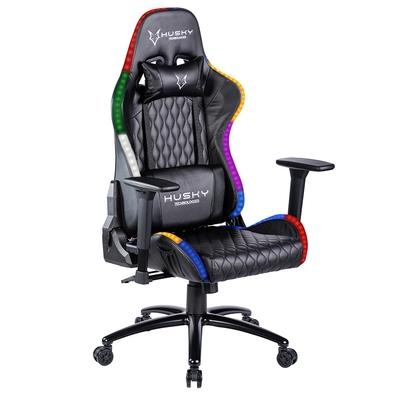 Cadeira Gamer Husky Gaming Blizzard RGB, Preto, Luz RGB, Com Almofadas, Reclinável - HBL-RGB