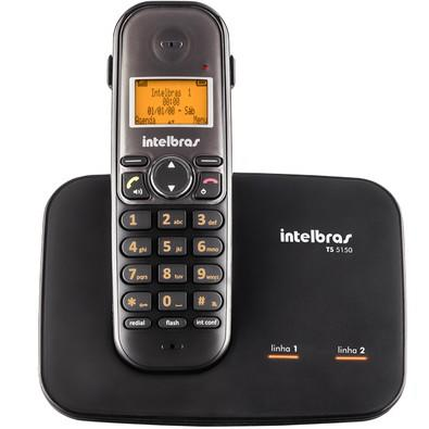 Telefone Intelbras sem Fio com Entrada para 2 Linhas TS5150 - 4125150