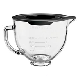 Bowl em Vidro Liso com Capacidade para 4,8 Litros para Stand Mixer - KitchenAid