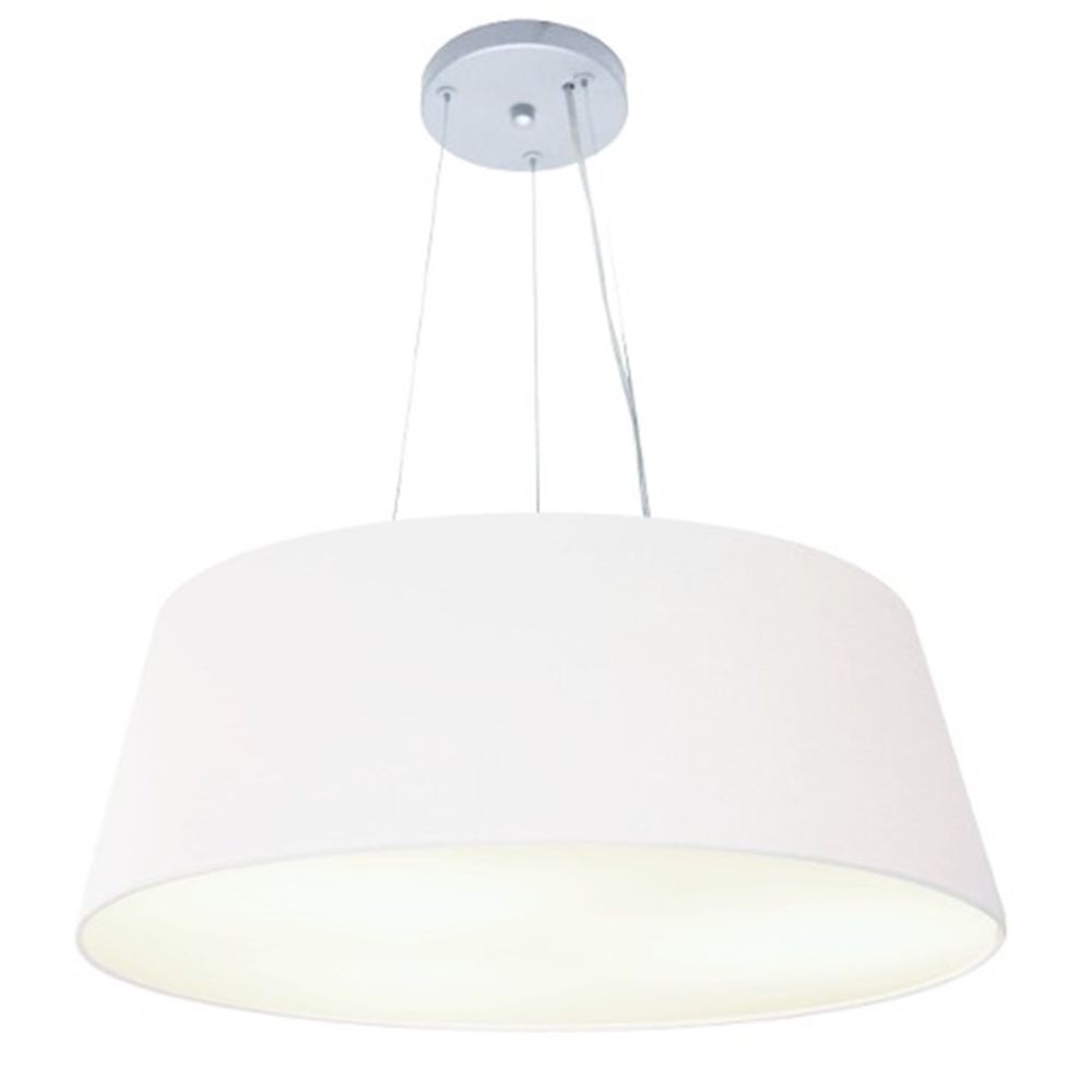 Pendente Cone Md-4072 Cúpula em Tecido 30-80x65cm Branco - Bivolt Pendente Cone Md-4072 Cúpula em Tecido 30-80x65cm Branco - Bivolt