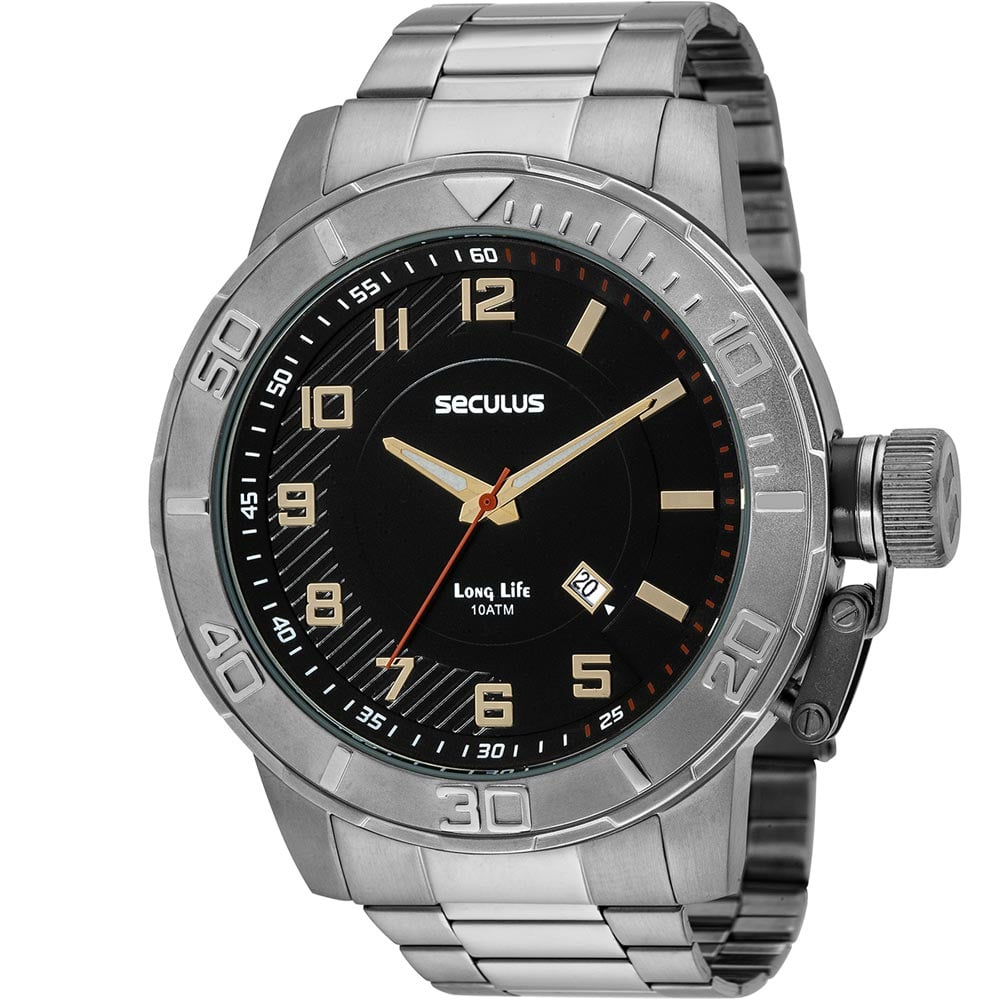 Relógio Seculus Masculino Long Life 44045G0SVNA1