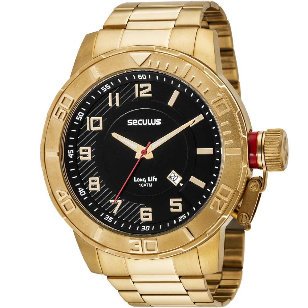 Relógio Seculus Masculino Long Life 44045GPSVDA2 Relógio Seculus Masculino Long Life 44045GPSVDA2