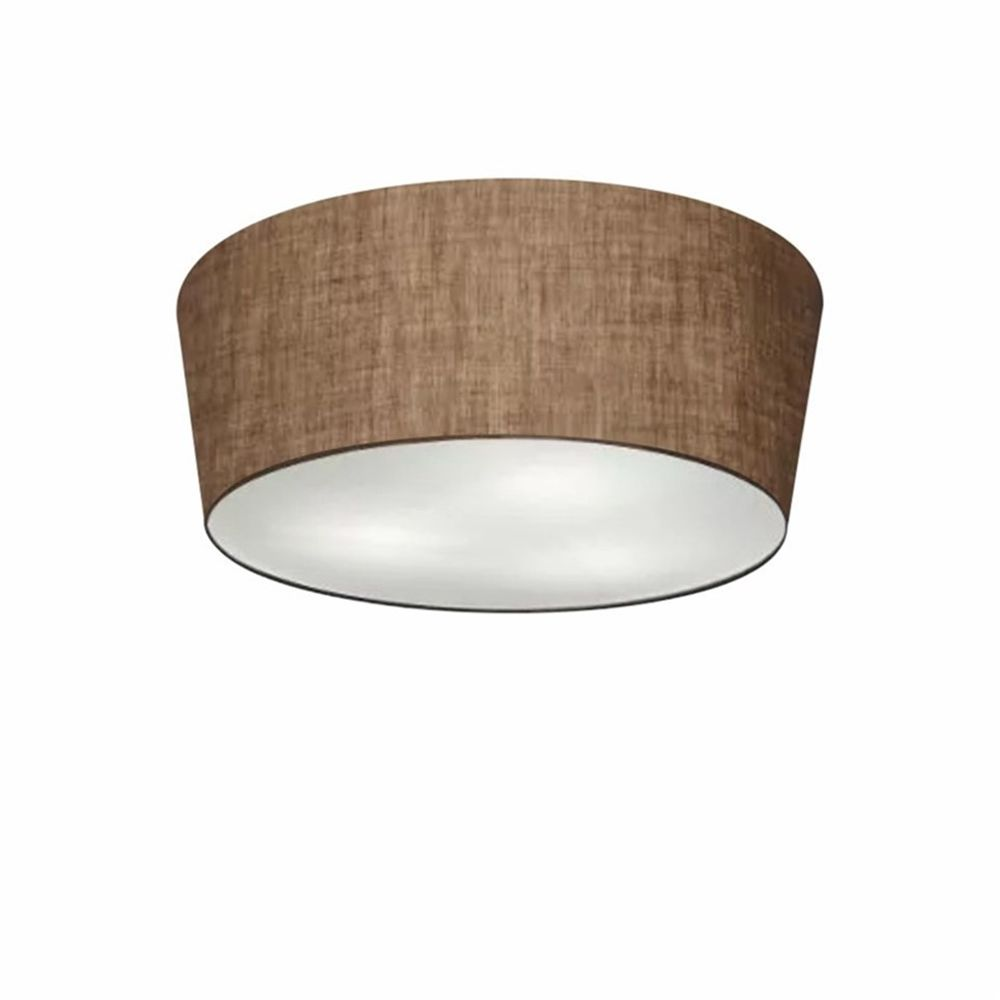 Plafon Cone Md-3003 Cúpula em Tecido 12/40x35cm Café - Bivolt Plafon Cone Md-3003 Cúpula em Tecido 12/40x35cm Café - Bivolt