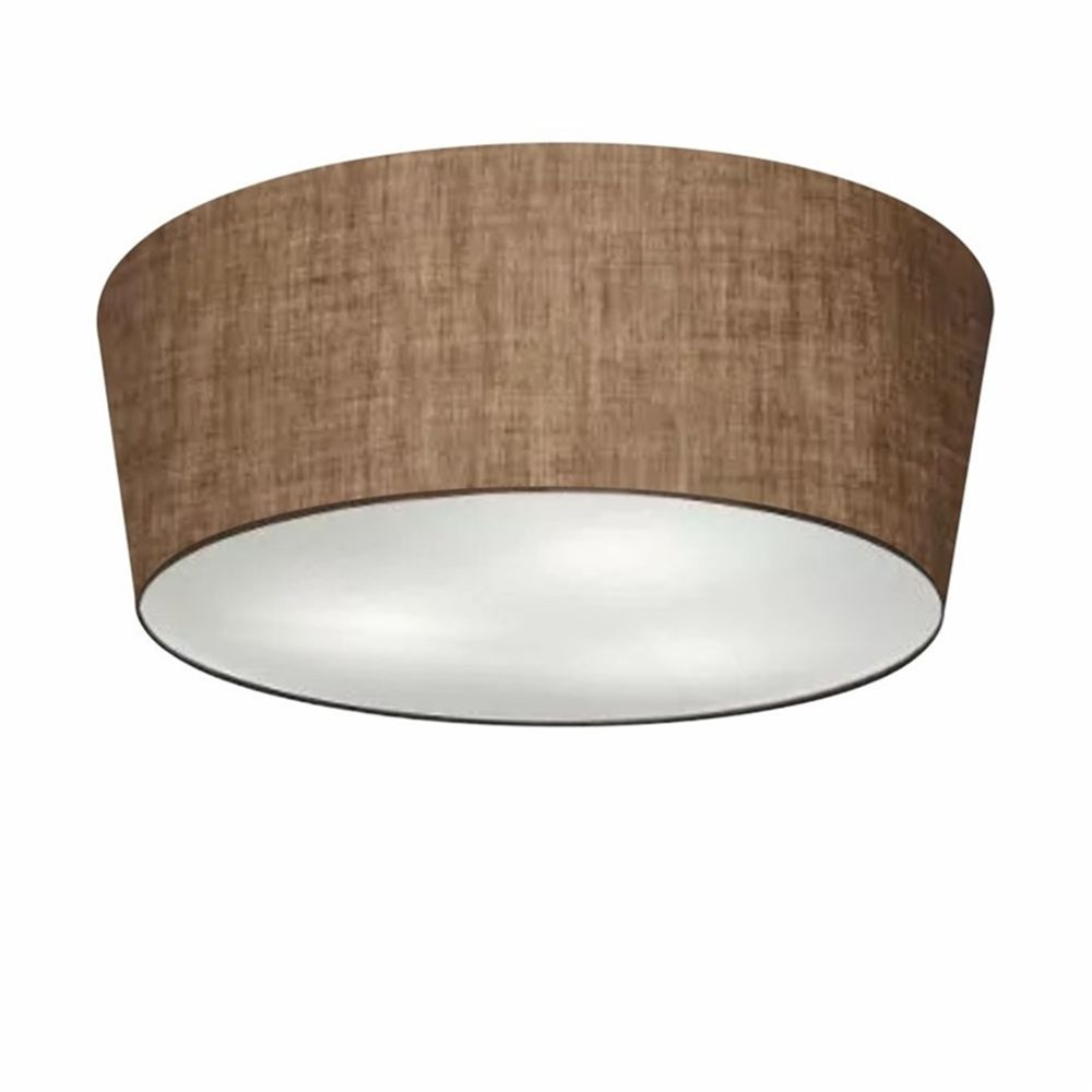 Plafon Cone Md-3004 Cúpula em Tecido 15/50x40cm Café - Bivolt Plafon Cone Md-3004 Cúpula em Tecido 15/50x40cm Café - Bivolt