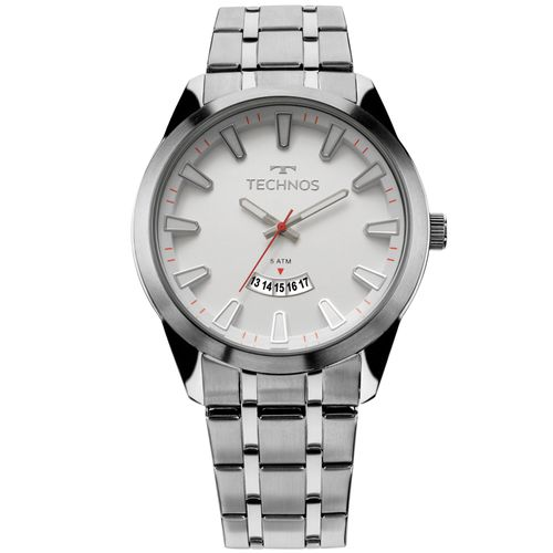 Relógio Technos Racer Masculino Prata - 2115KZB/1B 2115KZB/1B Relógio Technos Racer Masculino Prata - 2115KZB/1B 2115KZB/1B