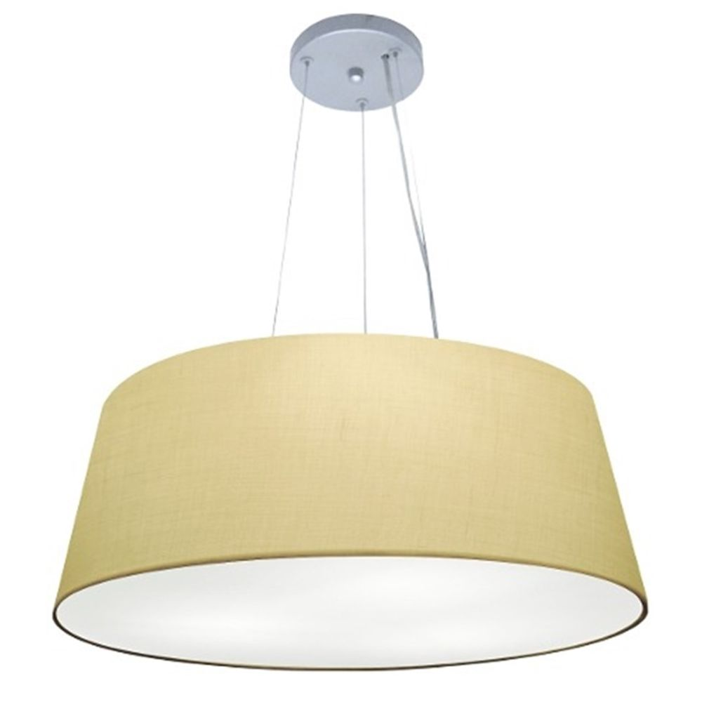 Pendente Cone Md-4072 Cúpula em Tecido 30-80x65cm Algodão Crú - Bivolt Pendente Cone Md-4072 Cúpula em Tecido 30-80x65cm Algodão Crú - Bivolt