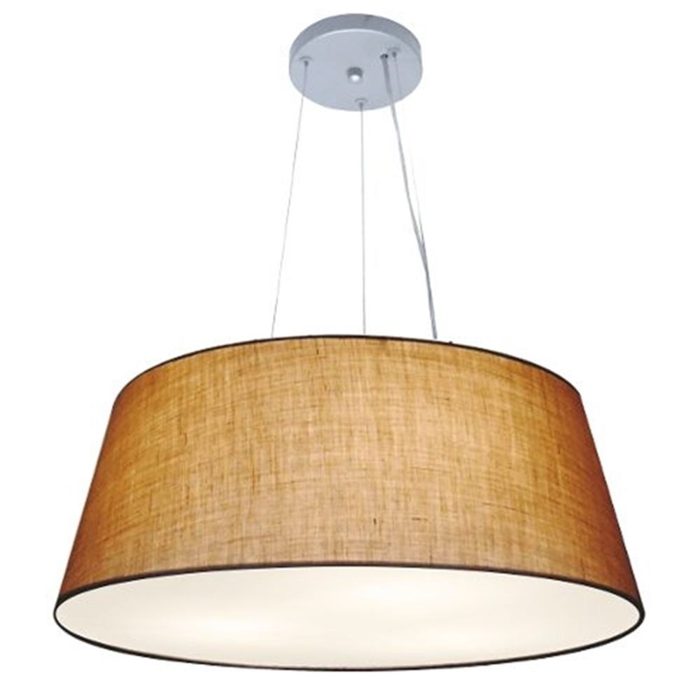 Pendente Cone Md-4072 Cúpula em Tecido 30-80x65cm Palha - Bivolt Pendente Cone Md-4072 Cúpula em Tecido 30-80x65cm Palha - Bivolt