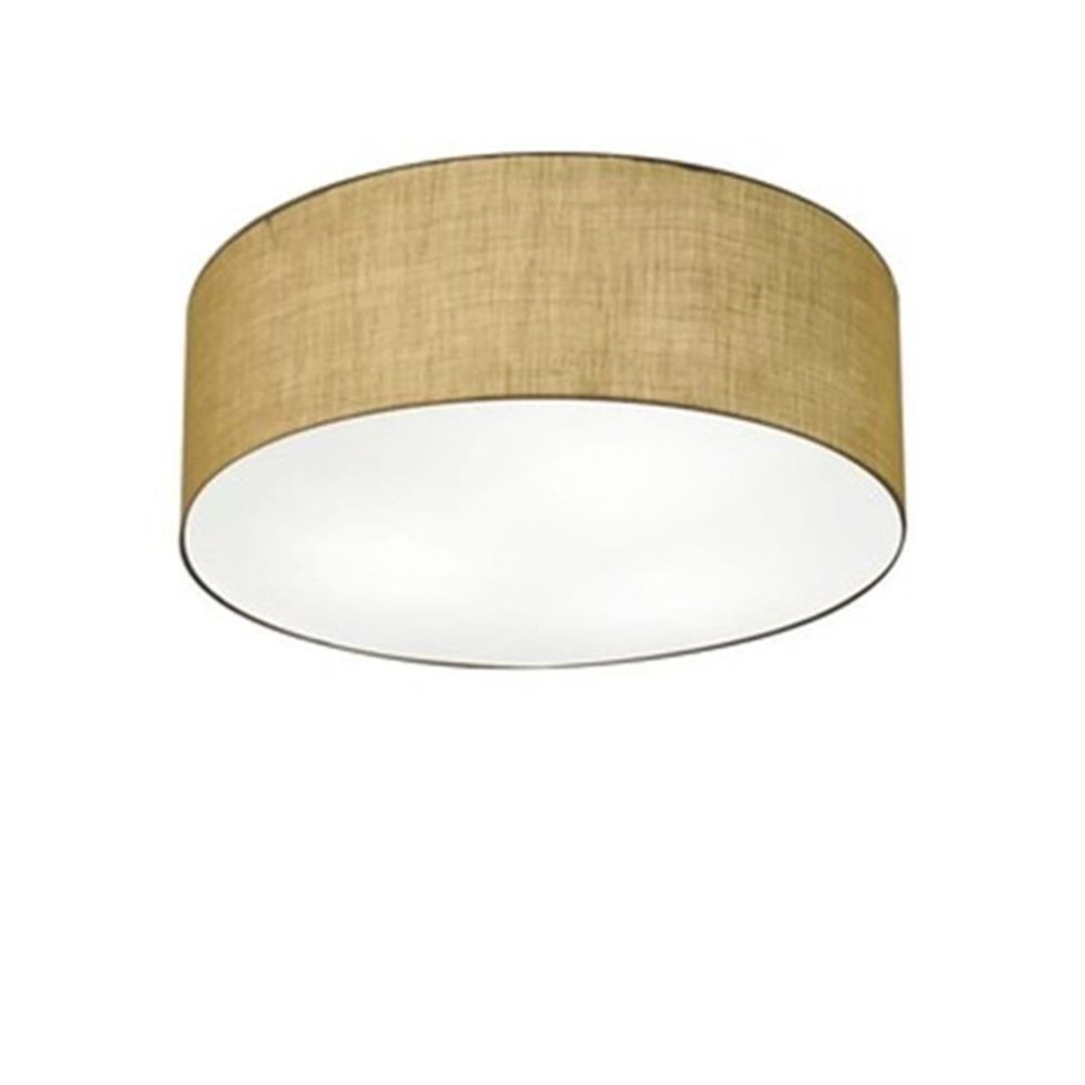 Plafon Cilíndrico Md-3046 Cúpula em Tecido 35x12cm Palha - Bivolt Plafon Cilíndrico Md-3046 Cúpula em Tecido 35x12cm Palha - Bivolt