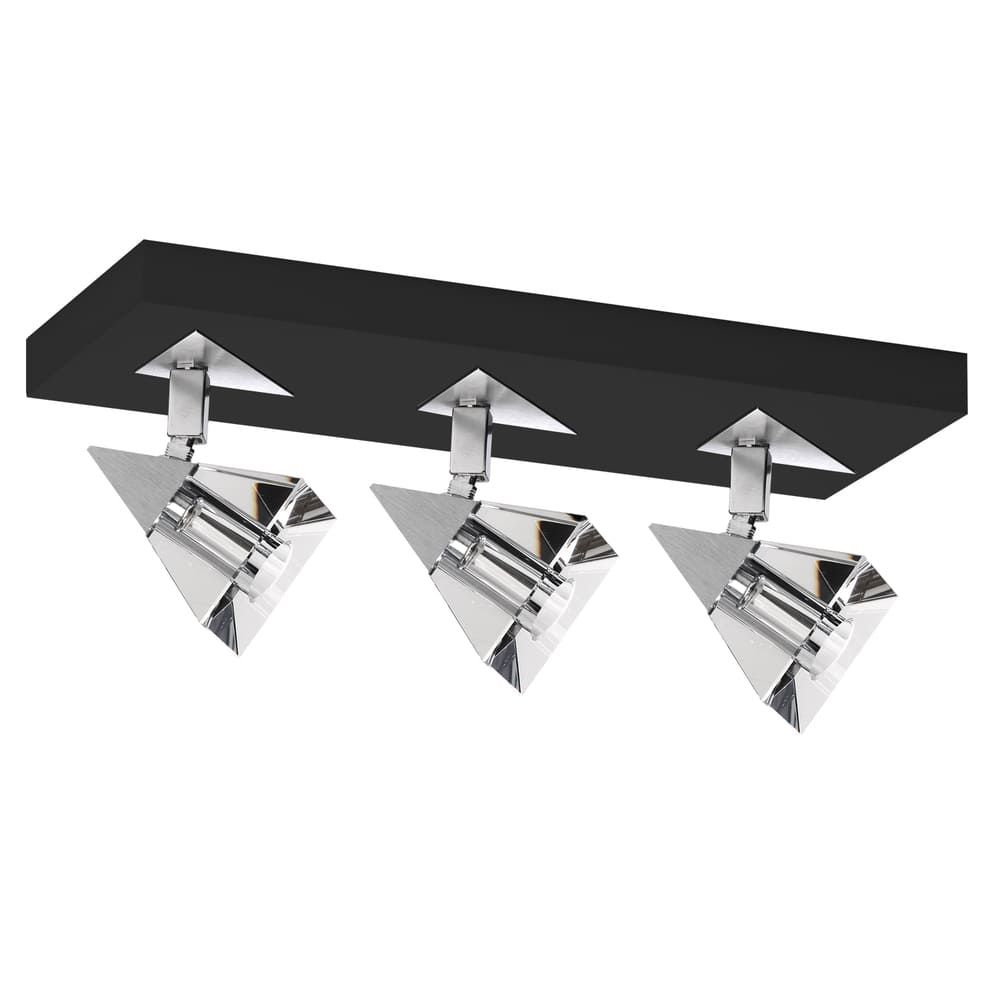 Spot De Sobrepor Para 3 Lâmpadas Halopin Spt 7803 Preta Spot De Sobrepor Para 3 Lâmpadas Halopin Spt 7803 Preta