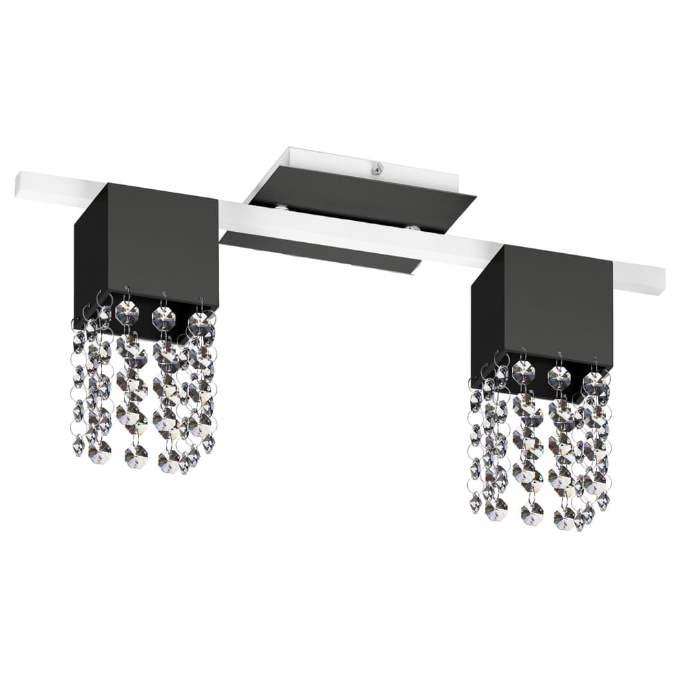 Spot De Sobrepor Para 2 Lâmpadas E27 Design Spt3282 Preta Spot De Sobrepor Para 2 Lâmpadas E27 Design Spt3282 Preta
