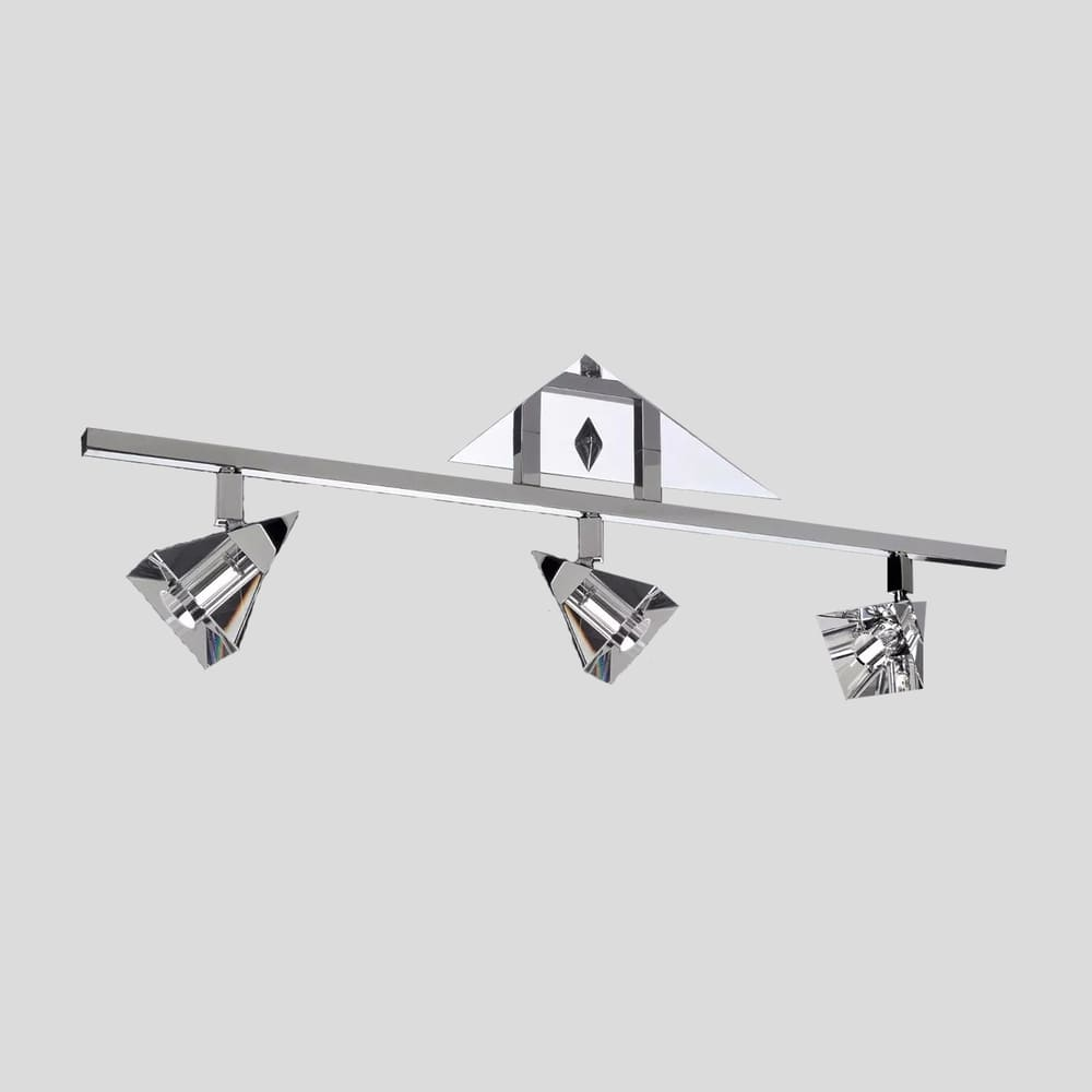 Spot De Sobrepor Para 3 Lâmpadas Halopin Spt 7013 Cromo Spot De Sobrepor Para 3 Lâmpadas Halopin Spt 7013 Cromo