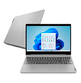 Notebook Lenovo®, Intel® Core? i7-1165G7, 12GB, 256GB SSD, Tela de 15,6, Prata, IdeaPad 3i - 82MD000HBR