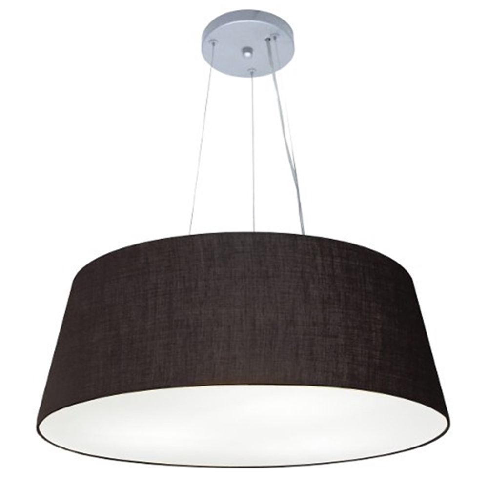 Pendente Cone Md-4072 Cúpula em Tecido 30-80x65cm Preto - Bivolt Pendente Cone Md-4072 Cúpula em Tecido 30-80x65cm Preto - Bivolt