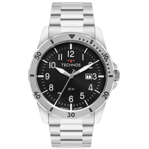 Relógio Technos Masculino Militar Prata - 2115NBQ/1P 2115NBQ/1P Relógio Technos Masculino Militar Prata - 2115NBQ/1P 2115NBQ/1P