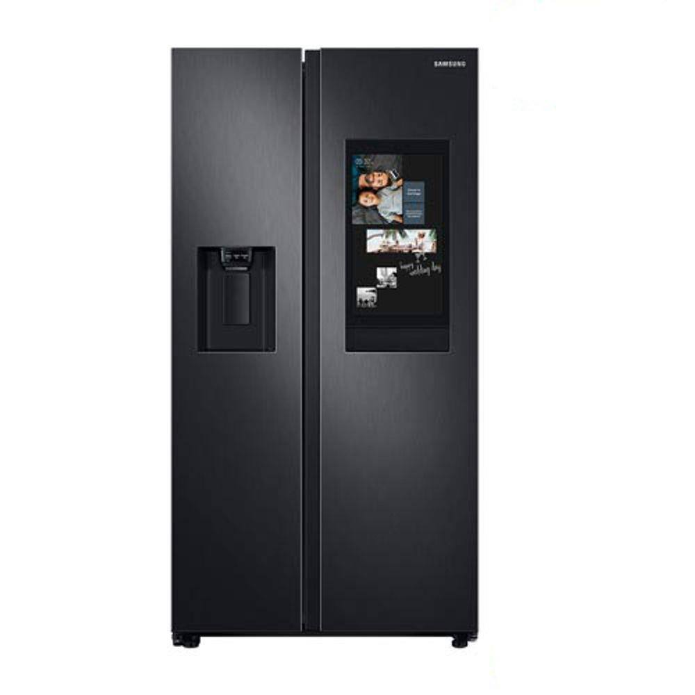 Refrigerador Side by Side Family Samsung de 02 Portas Frost Free, 585 Litros, Painel Eletrônico, Inox e Preto - RS58T5561B1