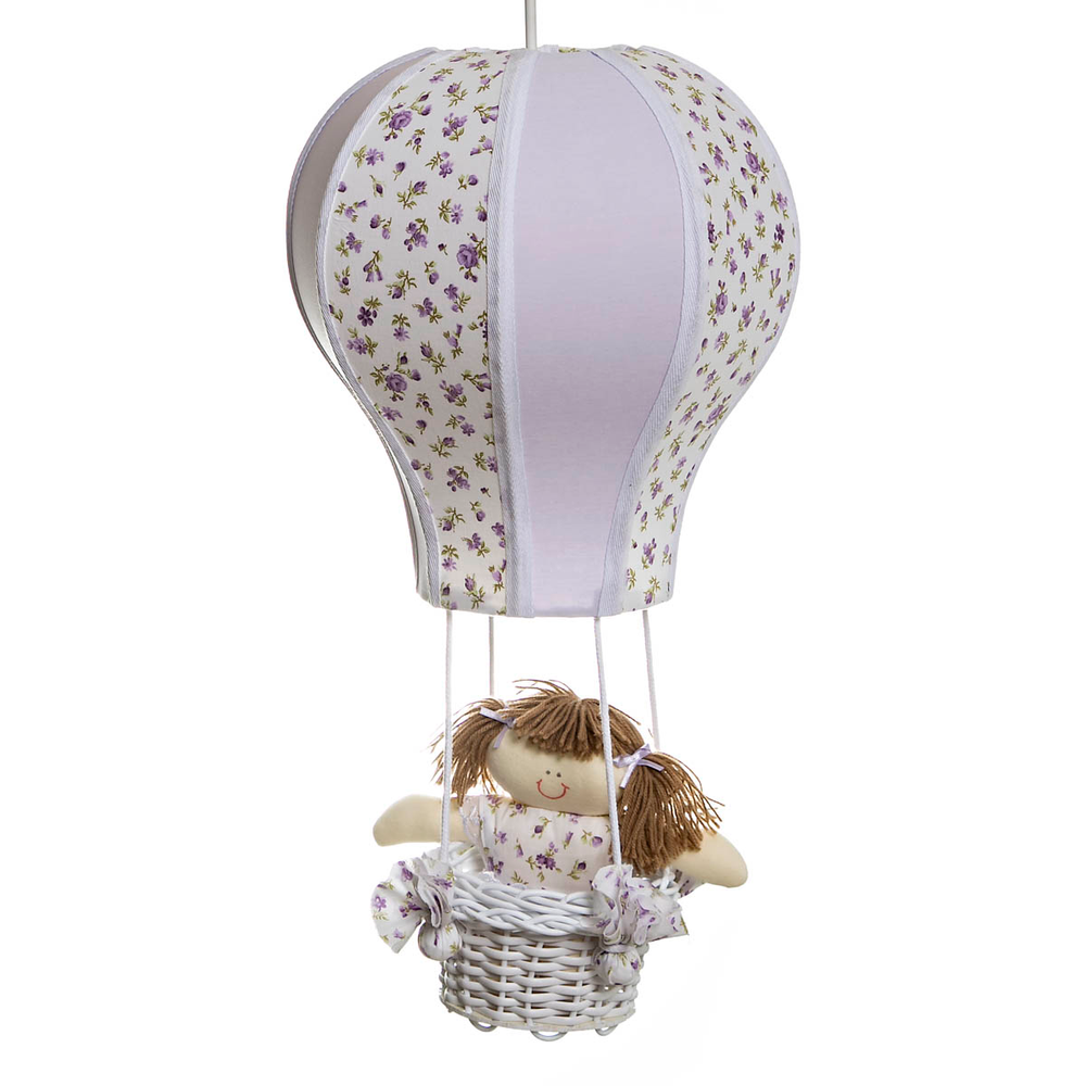 Lustre Balão Cintura Lilás Quarto Bebê Infantil Menina Lustre Balão Cintura Lilás Quarto Bebê Infantil Menina