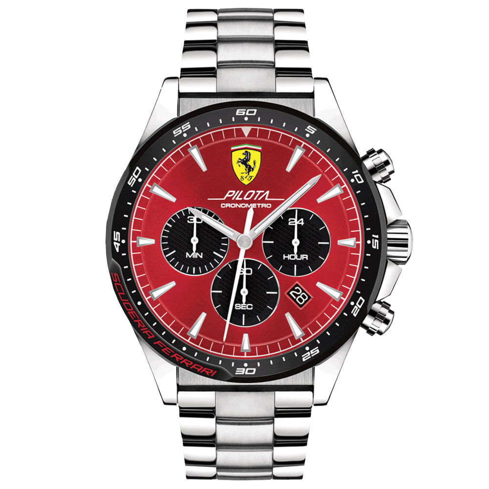 Relógio Scuderia Ferrari Masculino Aço - 830619
