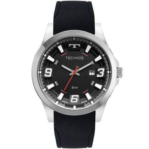 Relógio Technos Masculino Racer Prata - 2115MXSS/2P 2115MXSS/2P Relógio Technos Masculino Racer Prata - 2115MXSS/2P 2115MXSS/2P