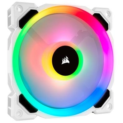 Ventoinha Corsair LL120, 120mm, RGB, Branco - CO-9050091