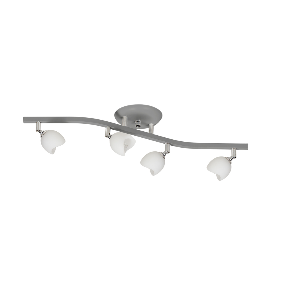 Spot De Sobrepor Para 4 Lâmpadas Halopin Spt 3964 Prata Spot De Sobrepor Para 4 Lâmpadas Halopin Spt 3964 Prata