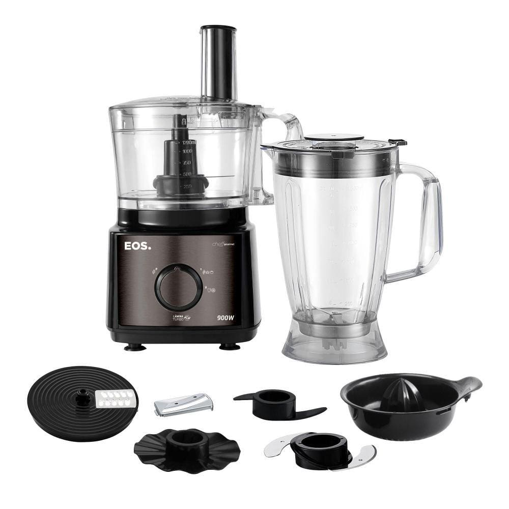 Processador de Alimentos 7x1 EOS EPS01T 900W Titanium 220V - 220V Processador de Alimentos 7x1 EOS EPS01T 900W Titanium 220V - 220V