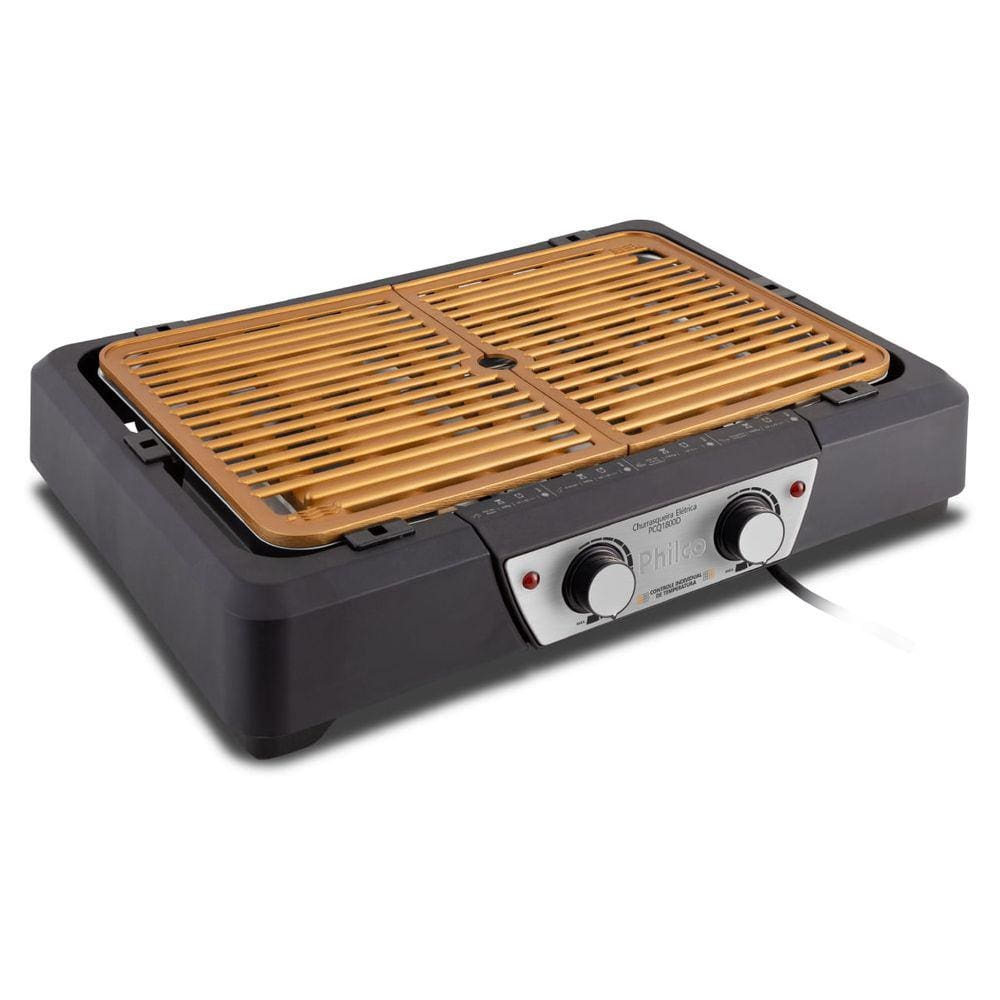 Churrasqueira Elétrica Philco PCQ1800D Maxx Gold 1800W - 110V Churrasqueira Elétrica Philco PCQ1800D Maxx Gold 1800W - 110V